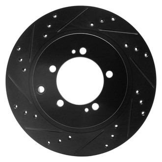 R1 Concepts® - eLINE™ Drilled and Slotted 1-Piece Rear Driver Side Brake Rotor