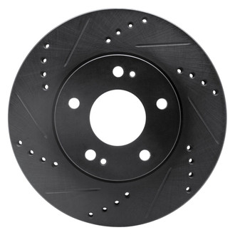R1 Concepts® - eLINE™ Drilled and Slotted 1-Piece Front Driver Side Brake Rotor