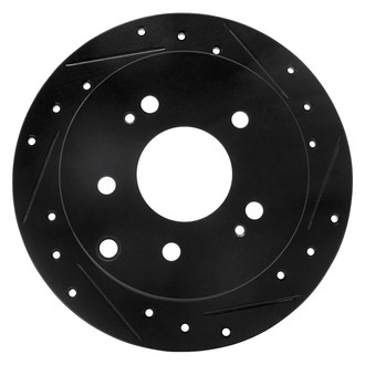 R1 Concepts® - eLINE™ Drilled and Slotted 1-Piece Rear Passenger Side Brake Rotor