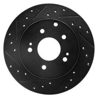 R1 Concepts® - eLINE™ Drilled and Slotted 1-Piece Rear Driver Side Brake Rotor