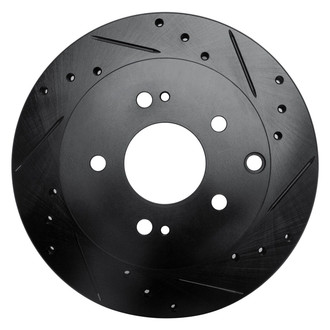 R1 Concepts® - eLINE™ Drilled and Slotted 1-Piece Rear Passenger Side Brake Rotor