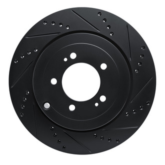 R1 Concepts® - eLINE™ Drilled and Slotted 1-Piece Rear Passenger Side Brake Rotor