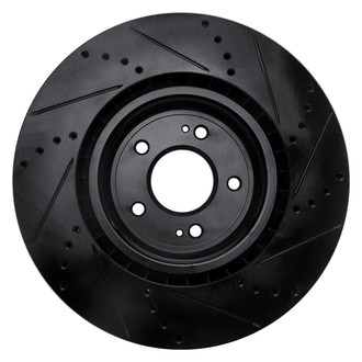 R1 Concepts® - eLINE™ Drilled and Slotted 1-Piece Front Driver Side Brake Rotor