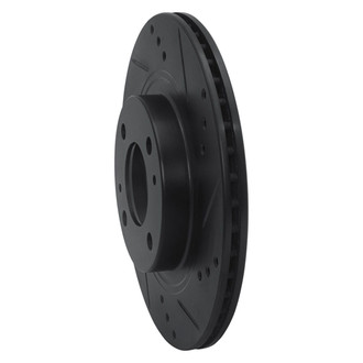 R1 Concepts® - eLINE™ Drilled and Slotted 1-Piece Front Passenger Side Brake Rotor