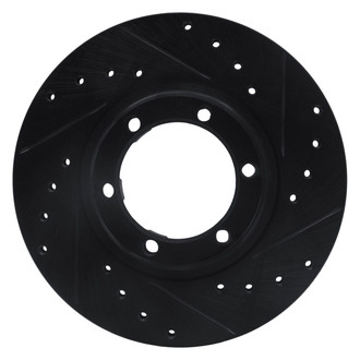 R1 Concepts® - eLINE™ Drilled and Slotted 1-Piece Front Passenger Side Brake Rotor
