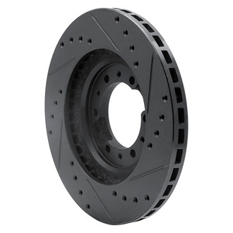 R1 Concepts® - eLINE™ Drilled and Slotted 1-Piece Front Driver Side Brake Rotor