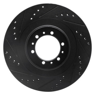 R1 Concepts® - eLINE™ Drilled and Slotted 1-Piece Front Driver Side Brake Rotor