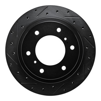 R1 Concepts® - eLINE™ Drilled and Slotted 1-Piece Rear Driver Side Brake Rotor