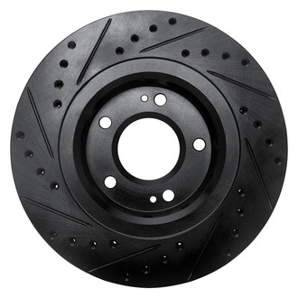 R1 Concepts® - eLINE™ Drilled and Slotted 1-Piece Front Passenger Side Brake Rotor