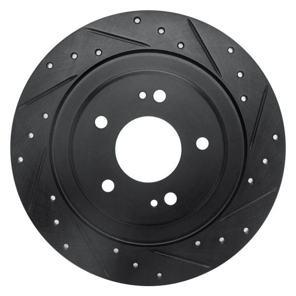 R1 Concepts® - eLINE™ Drilled and Slotted 1-Piece Rear Brake Rotor