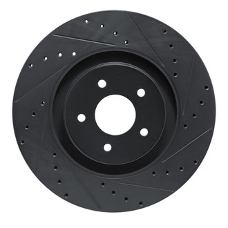 R1 Concepts® - eLINE™ Drilled and Slotted 1-Piece Front Passenger Side Brake Rotor