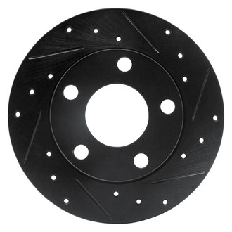 R1 Concepts® - eLINE™ Drilled and Slotted 1-Piece Rear Passenger Side Brake Rotor