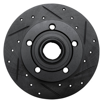 R1 Concepts® - eLINE™ Drilled and Slotted 1-Piece Rear Passenger Side Brake Rotor