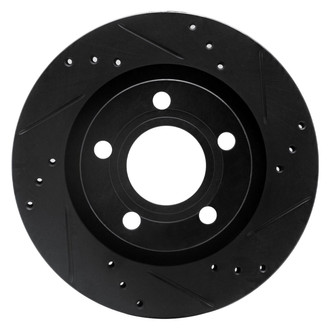 R1 Concepts® - eLINE™ Drilled and Slotted 1-Piece Rear Passenger Side Brake Rotor