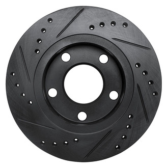 R1 Concepts® - eLINE™ Drilled and Slotted 1-Piece Rear Passenger Side Brake Rotor