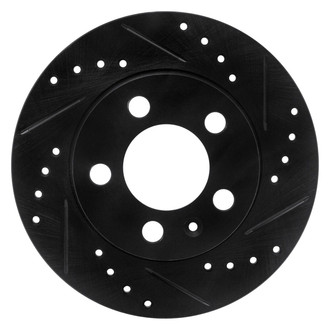 R1 Concepts® - eLINE™ Drilled and Slotted 1-Piece Rear Passenger Side Brake Rotor