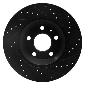 R1 Concepts® - eLINE™ Drilled and Slotted 1-Piece Rear Driver Side Brake Rotor
