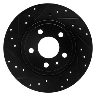 R1 Concepts® - eLINE™ Drilled and Slotted 1-Piece Rear Driver Side Brake Rotor