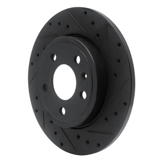 R1 Concepts® - eLINE™ Drilled and Slotted 1-Piece Rear Passenger Side Brake Rotor