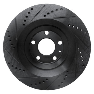 R1 Concepts® - eLINE™ Drilled and Slotted 1-Piece Rear Passenger Side Brake Rotor