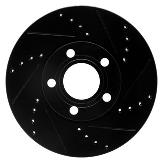 R1 Concepts® - eLINE™ Drilled and Slotted 1-Piece Front Passenger Side Brake Rotor