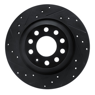 R1 Concepts® - eLINE™ Drilled and Slotted 1-Piece Rear Driver Side Brake Rotor