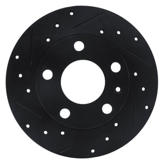 R1 Concepts® - eLINE™ Drilled and Slotted 1-Piece Rear Driver Side Brake Rotor