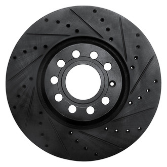 R1 Concepts® - eLINE™ Drilled and Slotted 1-Piece Front Passenger Side Brake Rotor