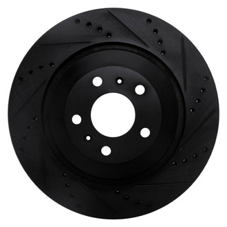 R1 Concepts® - eLINE™ Drilled and Slotted 1-Piece Rear Passenger Side Brake Rotor
