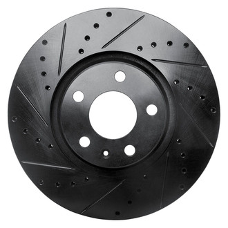 R1 Concepts® - eLINE™ Drilled and Slotted 1-Piece Front Driver Side Brake Rotor