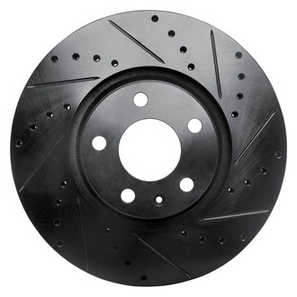 R1 Concepts® - eLINE™ Drilled and Slotted 1-Piece Front Passenger Side Brake Rotor