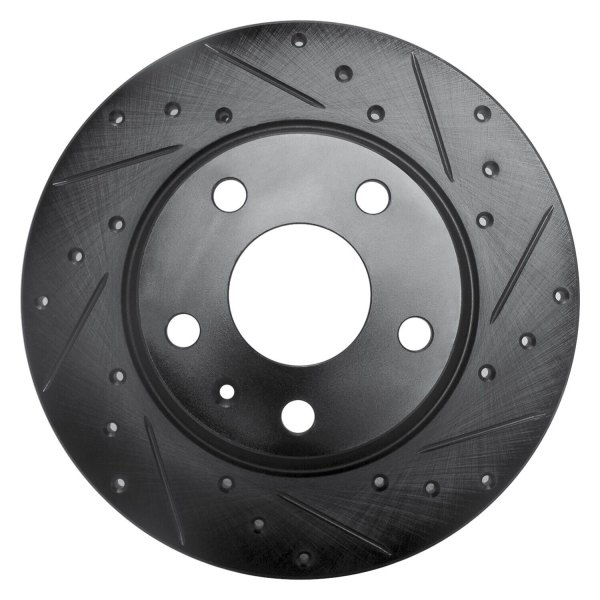 R1 Concepts® - eLINE™ Drilled and Slotted 1-Piece Rear Brake Rotor