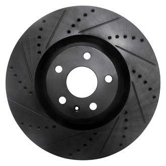 R1 Concepts® - eLINE™ Drilled and Slotted 1-Piece Front Driver Side Brake Rotor