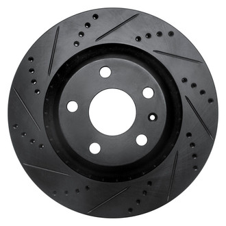 R1 Concepts® - eLINE™ Drilled and Slotted 1-Piece Rear Driver Side Brake Rotor
