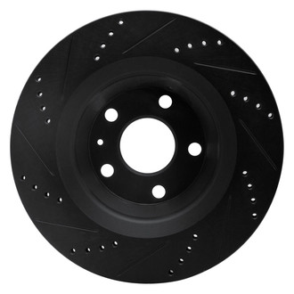 R1 Concepts® - eLINE™ Drilled and Slotted 1-Piece Rear Passenger Side Brake Rotor