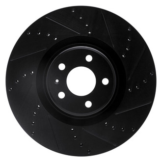 R1 Concepts® - eLINE™ Drilled and Slotted 1-Piece Front Passenger Side Brake Rotor