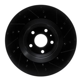 R1 Concepts® - eLINE™ Drilled and Slotted 1-Piece Front Driver Side Brake Rotor