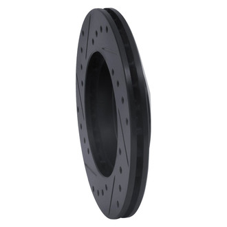 R1 Concepts® - eLINE™ Drilled and Slotted 1-Piece Front Passenger Side Brake Rotor