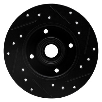 R1 Concepts® - eLINE™ Drilled and Slotted 1-Piece Rear Driver Side Brake Rotor