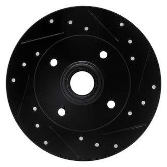 R1 Concepts® - eLINE™ Drilled and Slotted 1-Piece Rear Passenger Side Brake Rotor