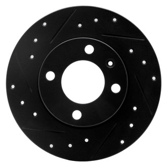 R1 Concepts® - eLINE™ Drilled and Slotted 1-Piece Rear Driver Side Brake Rotor