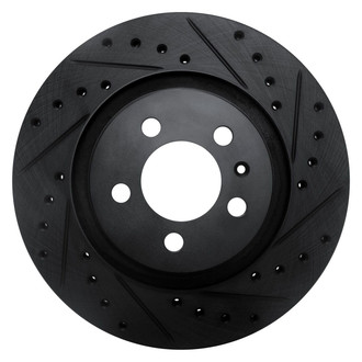 R1 Concepts® - eLINE™ Drilled and Slotted 1-Piece Front Passenger Side Brake Rotor