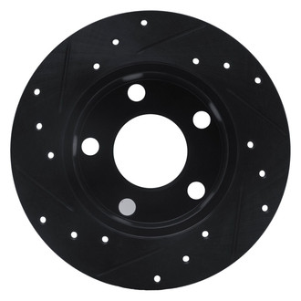 R1 Concepts® - eLINE™ Drilled and Slotted 1-Piece Rear Passenger Side Brake Rotor