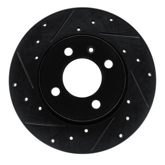 R1 Concepts® - eLINE™ Drilled and Slotted 1-Piece Front Driver Side Brake Rotor