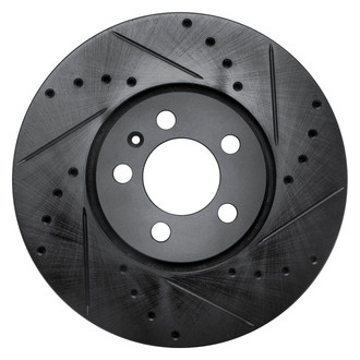 R1 Concepts® - eLINE™ Drilled and Slotted 1-Piece Front Passenger Side Brake Rotor