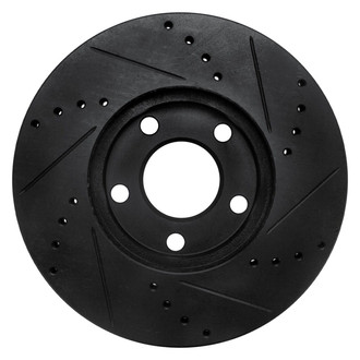 R1 Concepts® - eLINE™ Drilled and Slotted 1-Piece Front Driver Side Brake Rotor