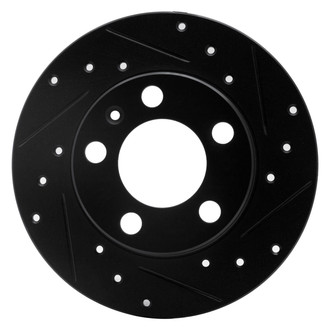 R1 Concepts® - eLINE™ Drilled and Slotted 1-Piece Rear Passenger Side Brake Rotor