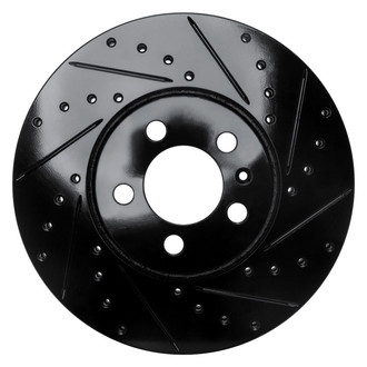 R1 Concepts® - eLINE™ Drilled and Slotted 1-Piece Front Passenger Side Brake Rotor