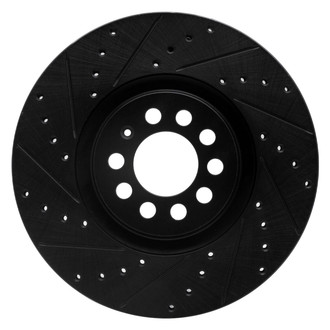 R1 Concepts® - eLINE™ Drilled and Slotted 1-Piece Front Driver Side Brake Rotor