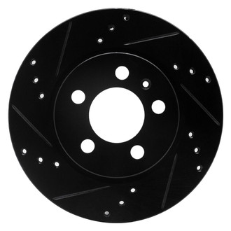 R1 Concepts® - eLINE™ Drilled and Slotted 1-Piece Rear Driver Side Brake Rotor